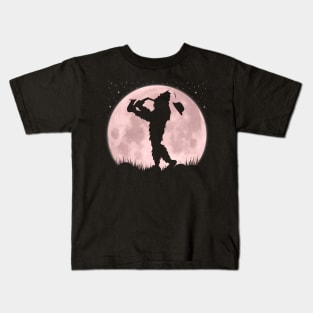 Bigfoot Playing Saxophone Player Kids T-Shirt